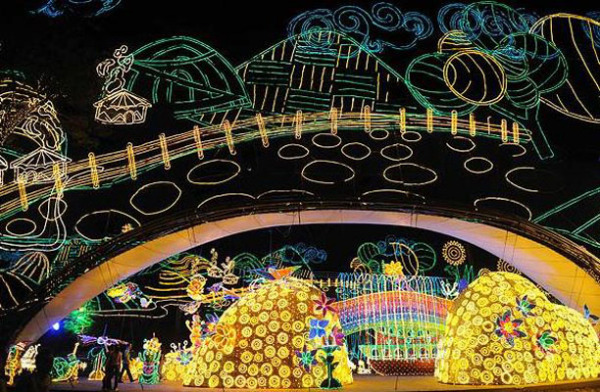 Christmas lights in Medellin
