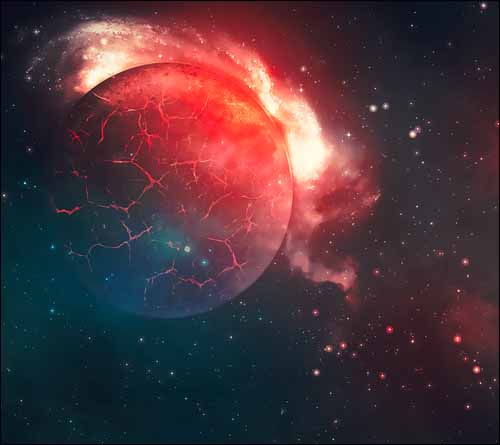 Burning Moon Free Keynote Presentation Template