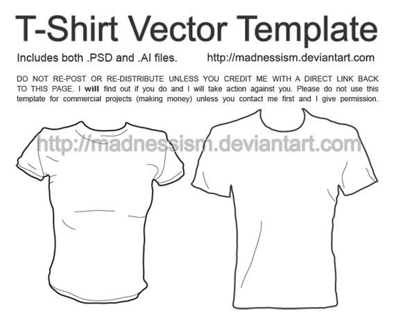 T-Shirt Vector Template