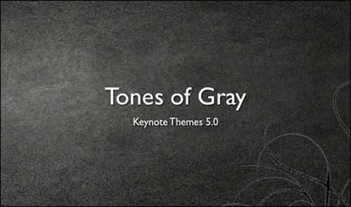 Tones of Gray Free Keynote Presentation Template