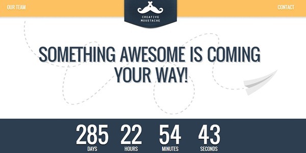 Creative Moustache Coming Soon Template