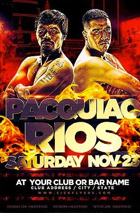 Paquiao Rios Flyer Template