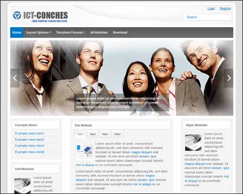 ICT Conches Free Business Joomla Template