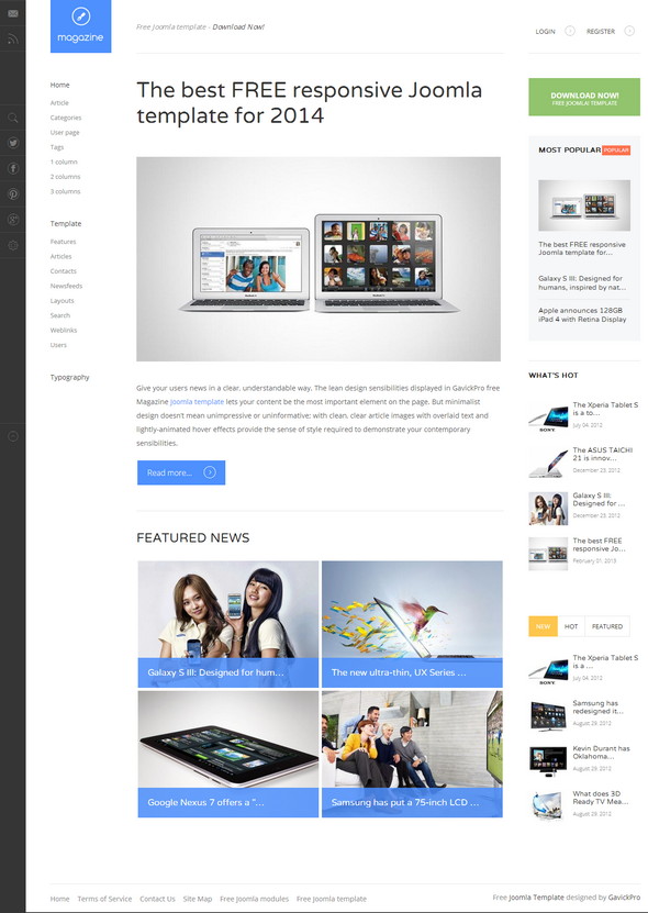 Magazine Joomla