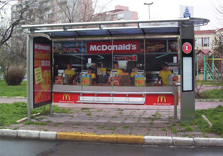 McDonald’s Bus Stop Advertisement